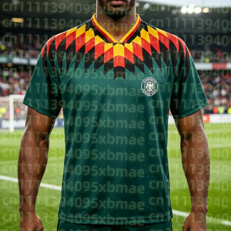 2026 Sommer-Trend Karierte Jacke - Deutsches Sportshirt - Universelles Freizeit-Sport-Kurzarm-T-Shirt Familien-Partnerlook