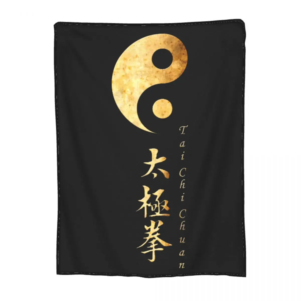 Multifunction Tai Chi Yin Yang Blanket Merch Bedding Decorative Chinese Kungfu Throw Blanket Super Soft Velvet for Couch