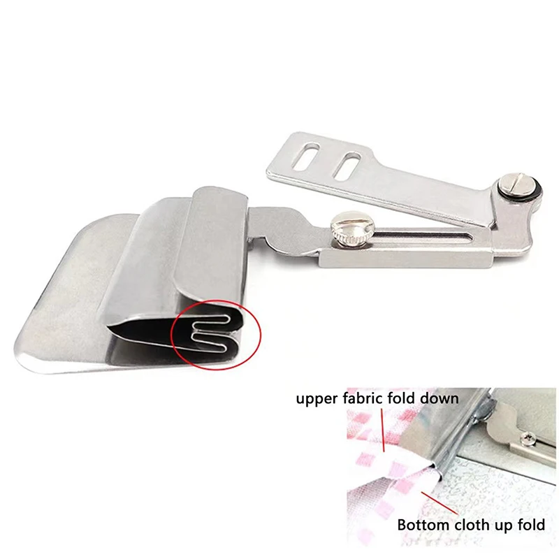 Industrial Sewing Machine Double Layer Seaming Curling Device For Quilt Pillow Cover Flat Car Sewing Machine Parts