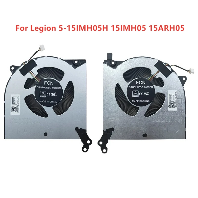 Brand Original New Laptop CPU GPU Cooling fans For Lenovo Legion 5-15IMH05H 15IMH05 15ARH05 5F10S13917