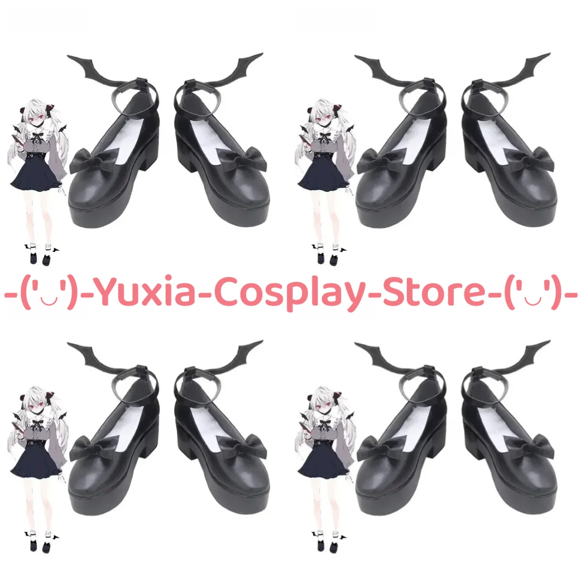 

Yuxiacosplay! Nijisanji Kuzuha Sanya Cosplay Shoes Anime Game Character Prop PU Leather Boots Halloween Carnival Party Costume