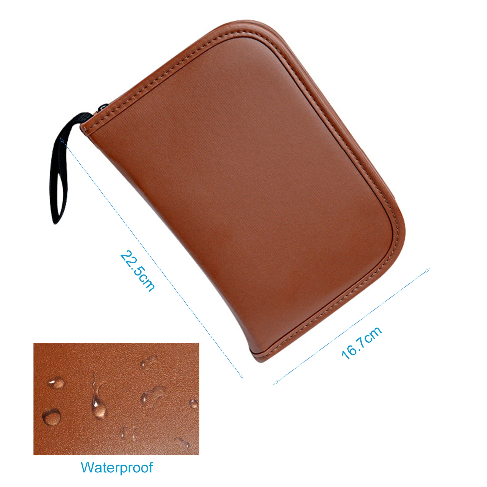 Bags Leather Bag Golf-pouch Lightweight GolfTool Kits Pouch for Rangefinder Brush Ball Convenient Storage Solution