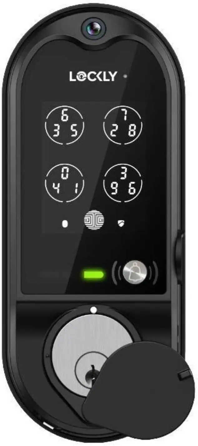 Vision Smart Lock, HD-Video-Türklingel, intelligente Schlösser für die Haustür, Fingerabdruck-Türschloss, Touchscreen-Tastatur, App-Steuerung,