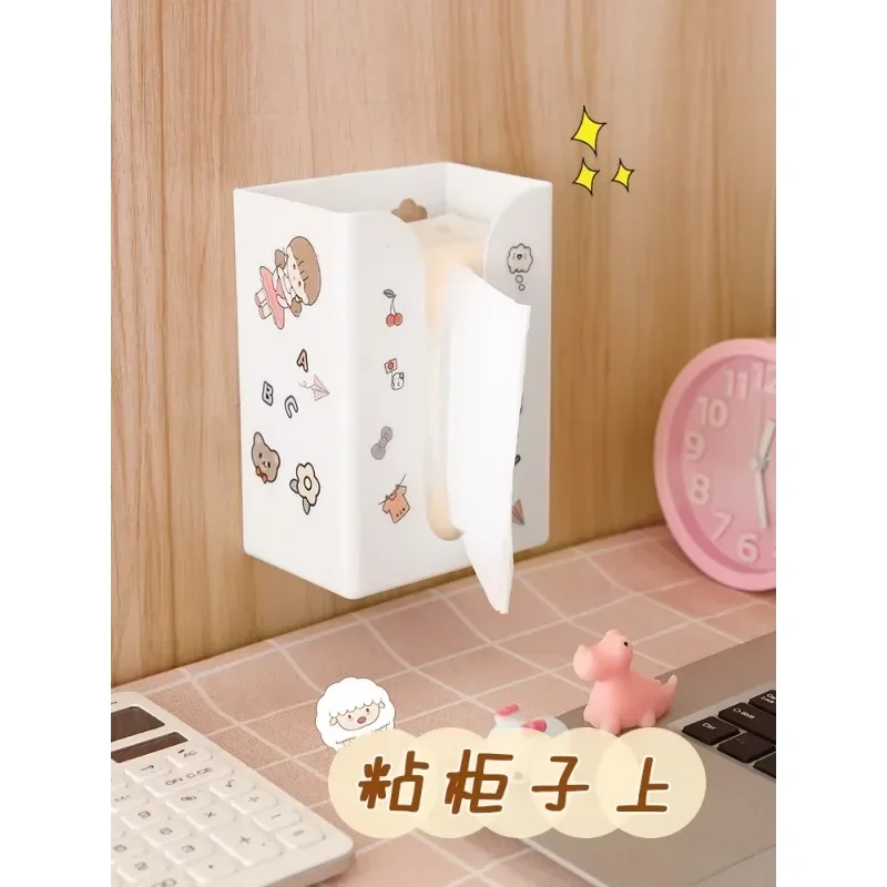 Drawing paper box for home living room creative tissue box, scratch free, perforated wall hanging  storage , paper drawing box