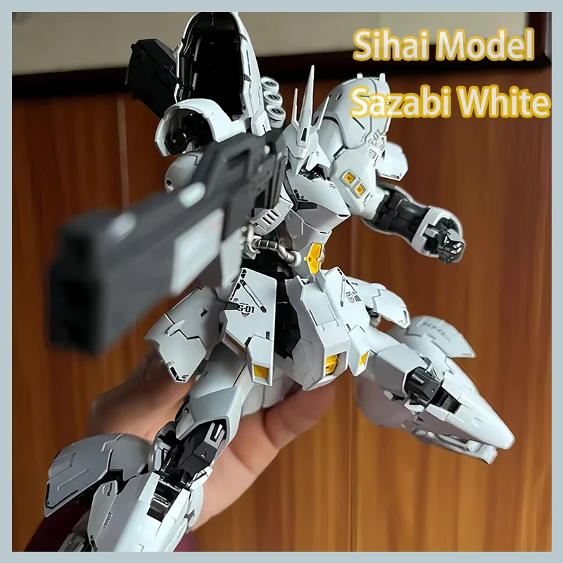 シハイ-rg-1-144-サザビー-ホワイト-組立モデルキット-msn-04-ホワイトウルフ-アクションロボットフィギュア-プラスチックモデル-おもちゃ-子供向けギフト
