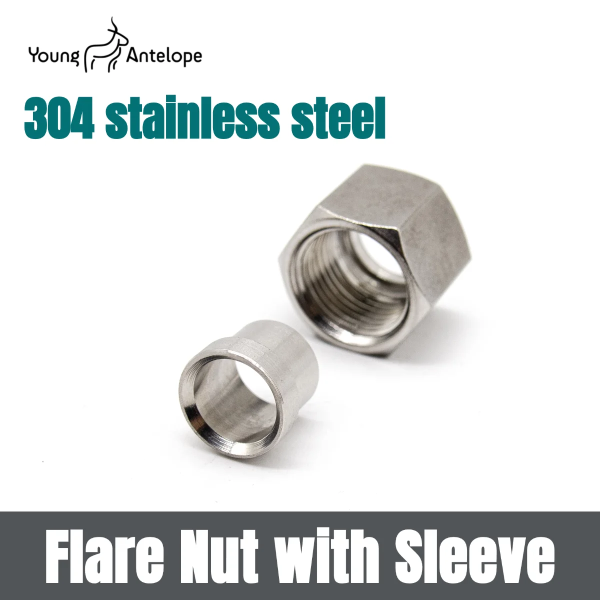 

Stainless Steel Flare Nut Insert Hydraulic Tube Fitting Copper Pipe Connector 6/8/10/12/14/18mm Hydraulic Tube Fitting