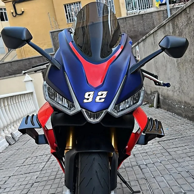 1 قطعة رقم 0123456789 دراجة نارية ملصقات مقاوم للماء DlY دراجة نارية خوذة خزان الوقود الجبهة هدية صندوق العالمي شارات الفينيل