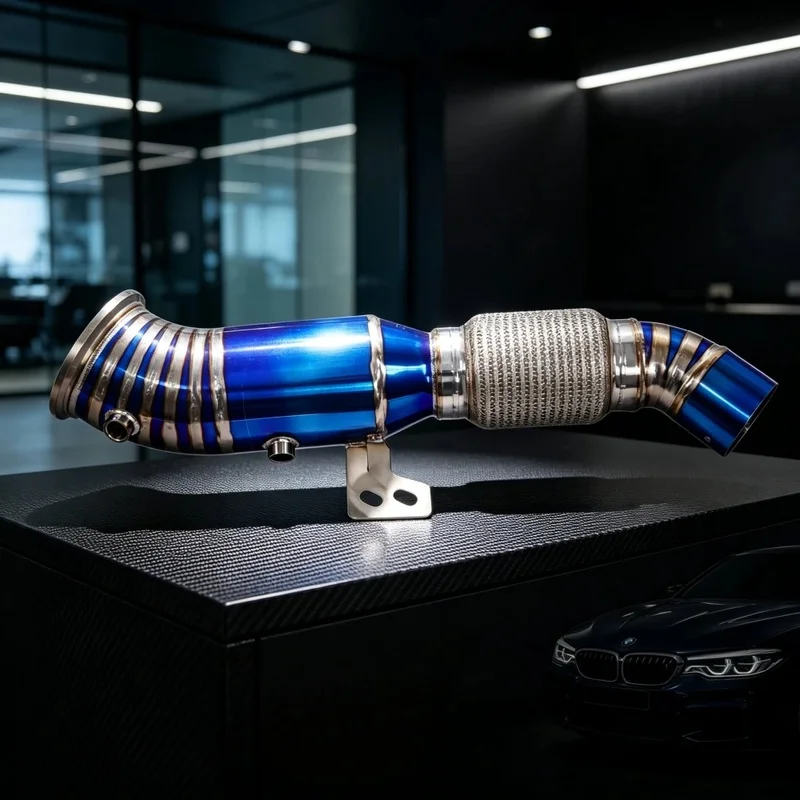 Lightweight Titanium Build for BMW 2/3/4 Series M140i M240i M340i 340i M440i 440i High Flow B58 Engine Exhaust Pipes Downpipe