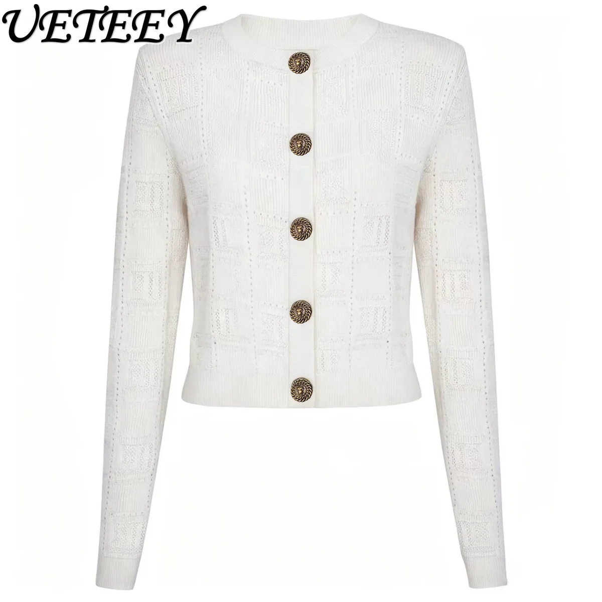 

Spring Autum New Arrival Women's Single-breasted Sweater Outwear Fashion Classic High Quality Long Sleeves Knitting Cardigan