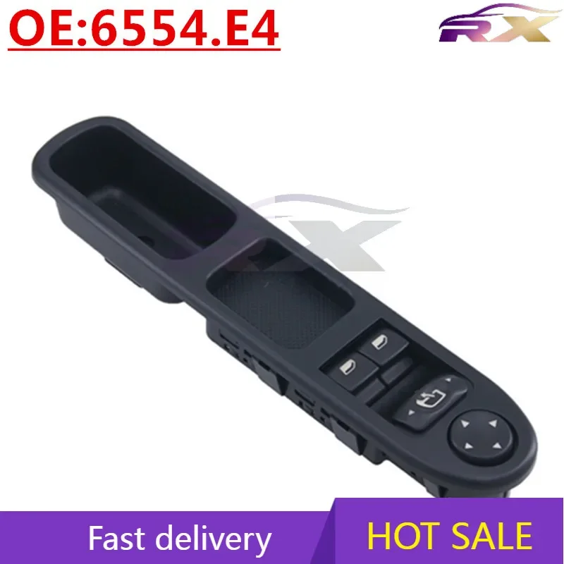 NEW:6554.E4  Power Window Master Control Switch For Peugeot 307