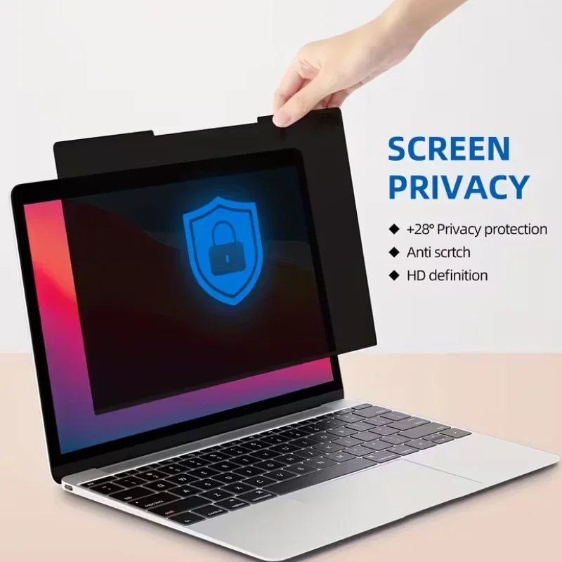 Privacy Screen Protector for 16:9 Widescreen Monitors - Anti-Glare, Blue Light Blocking, 30° Viewing Angle Shield, Detachable Pr