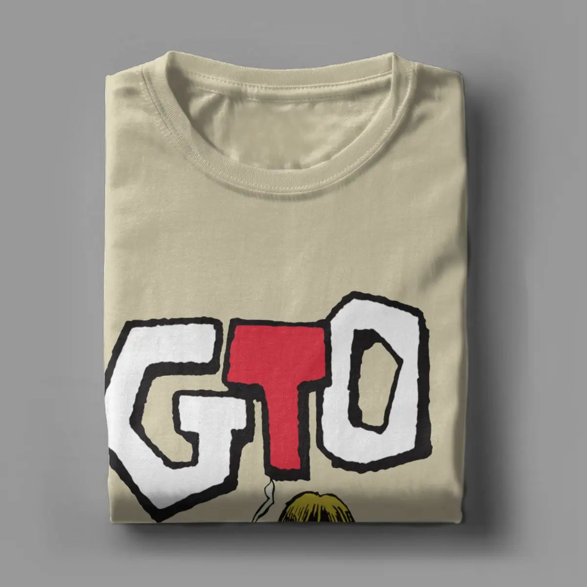 Men T-Shirts GTO Great Teacher Onizuka Humor Cotton Tee Shirt Short Sleeve T Shirt Round Collar Clothes Plus Size