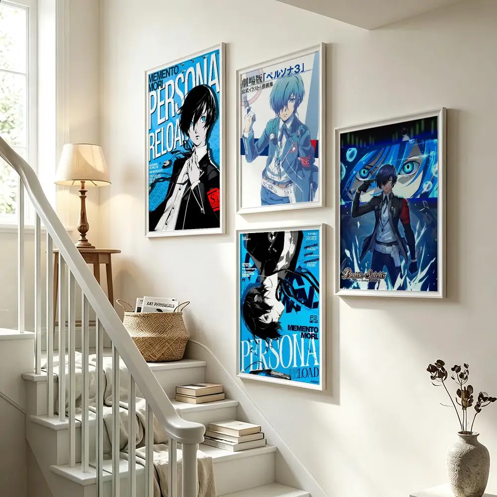 game Persona 3 Reload Poster Poster HD Waterproof Self-adhesive Art Print Wall Decor for Bedroom Living Room Gift