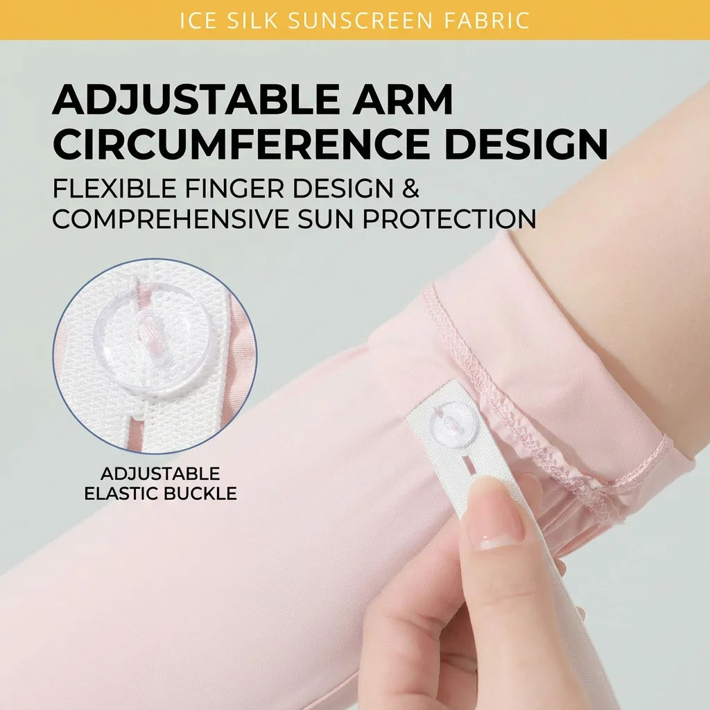 

Women'S Ice Silk Arm Sleeves Cooling Upf 50+ Sun Gloves Outdoor Cycling Arm Warmers Pilling-Resistant For Beach Vacation Hiking