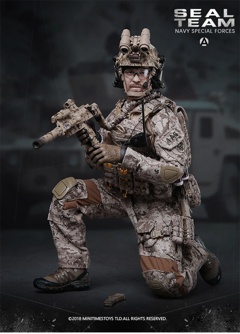 MINITIMES M012 1/6 US SEAL Team Navy Special Forces Soldat Actionfigur Komplettset 12'' Männliche Figur Modell Sammlerstück