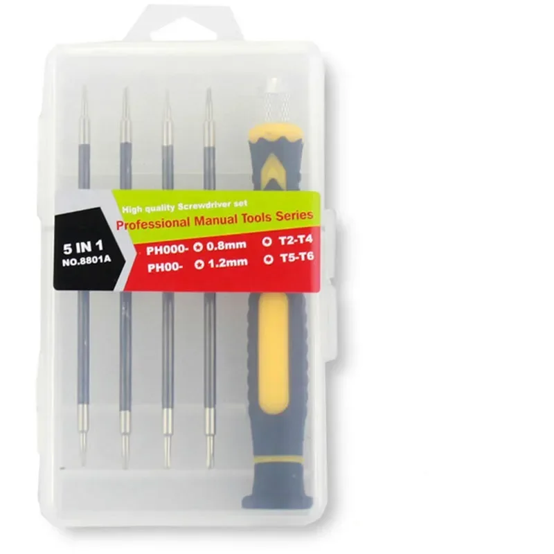 

5 In 1 Precision Torx Screwdriver Cellphone Watch Kit For IPhone Camera PC Repair Mixed Set Tool