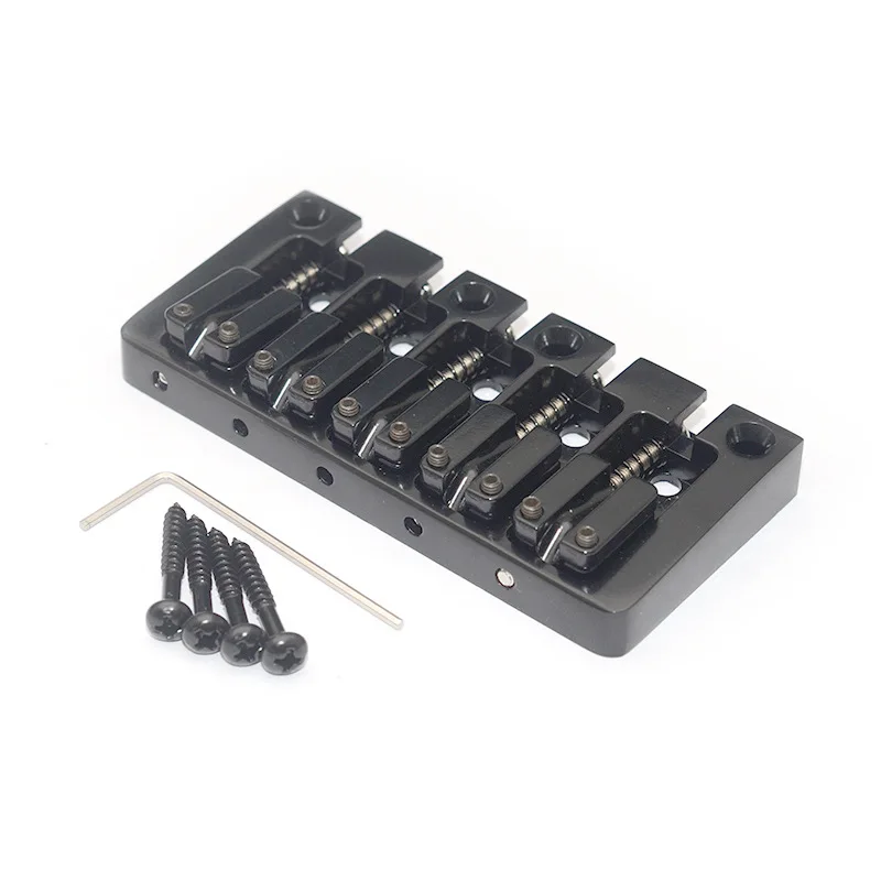 Flipping Saddle 5-string Bass Bridge 95.5x46MM with A String Spacing of 16.5mm Between The Body The Bottom