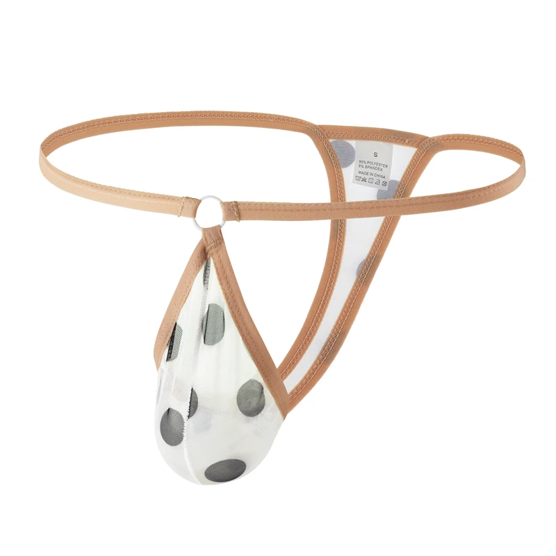 

Men Ultra-thin Mesh Thong G String Underwear Sexy U Pouch Bikini Tanga Hombre Slips Men's T-back Thong Quick Dry Print Lingerie