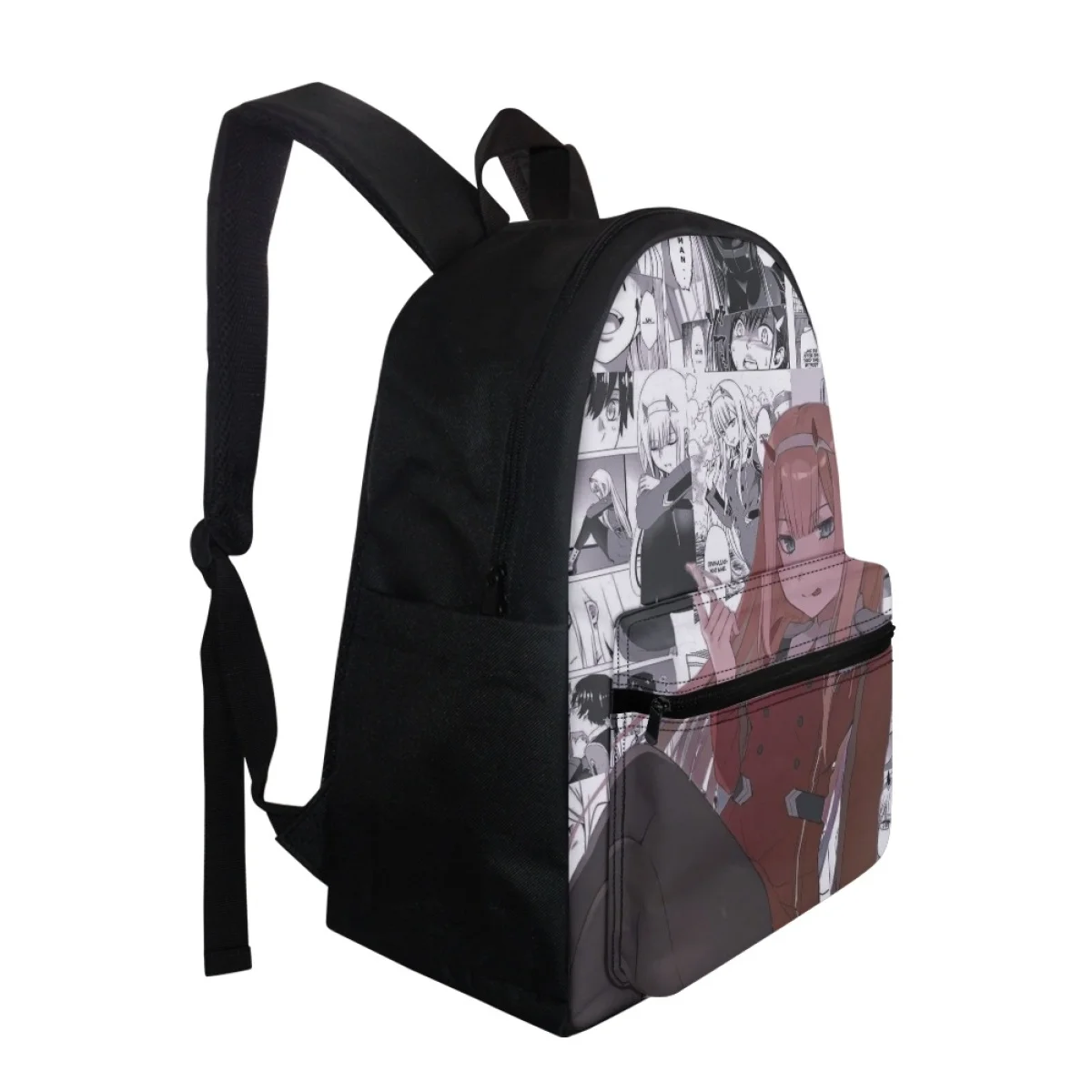 FORUDESIGNS Zero Two Printed School Bags Multipurpose Anime In The Franxx Bookbags Student Backpacks Light Simple Waterproof