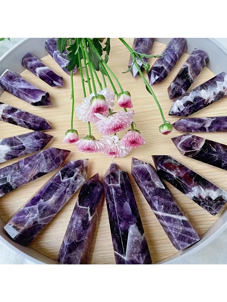 Tour à pointe d'améthyste naturelle, décoration de maison pure et sans parfum, cadeau en cristal naturel parfait, cadeau de festival et d'anniversaire