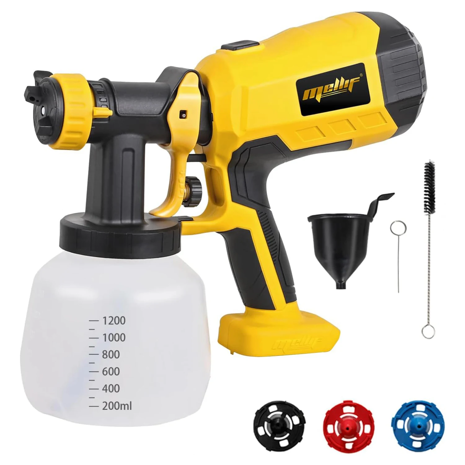 

Brushless Paint Sprayer Compatible with Dewalt 18V 20V Battery,1200ML Cordless Paint Spray Gun Spray Painting Tools(Tool Only)