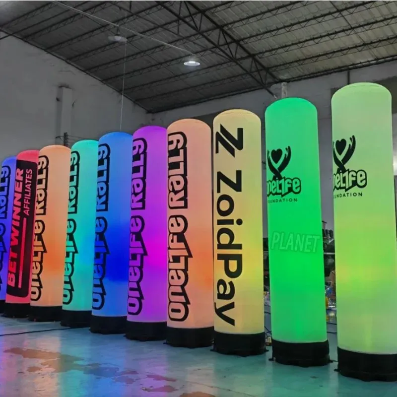 Diodos emissores de luz gigantes para decoração de campanha publicitária de boate balões de luz infláveis