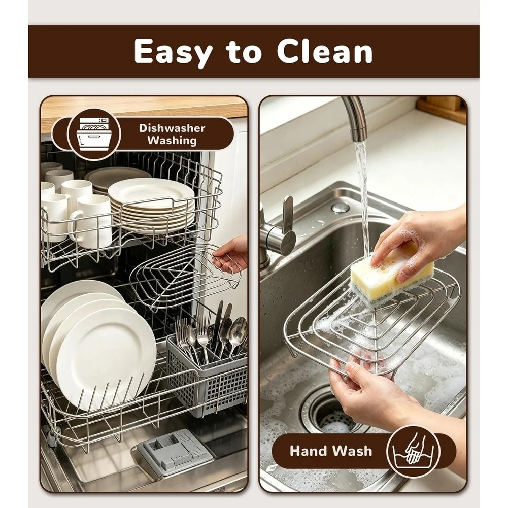 A50Q-Replacement Parts Stainless Steel Accessory Crisper Tray And Rack Set(3Pcs) For Ninja Air Fryer Crispi FN100/FN101/AS101