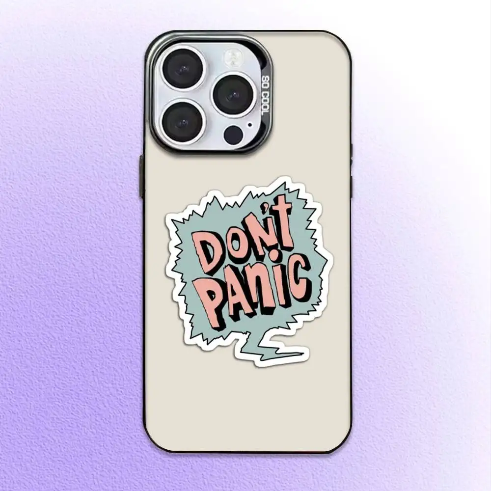 حافظة هاتف لا داعي للذعر لهاتف آيفون 17،16،15،14،13،12،11 بلس، برو ماكس، غطاء مقاوم للصدمات غير لامع