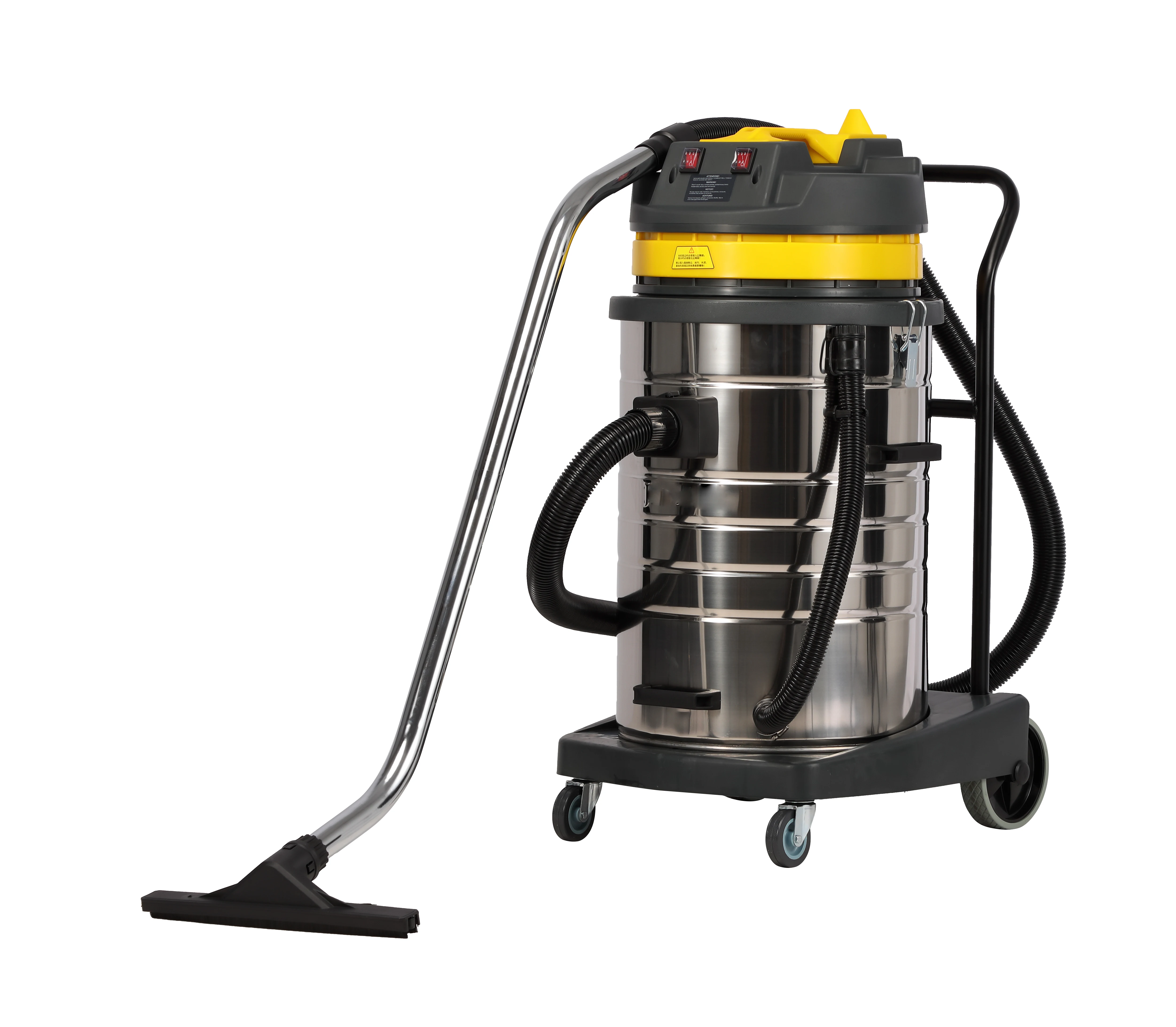 

High Power 2000W Factory 70L 2 Motor Wet Dry Industrial Water Vacuum Cleaner