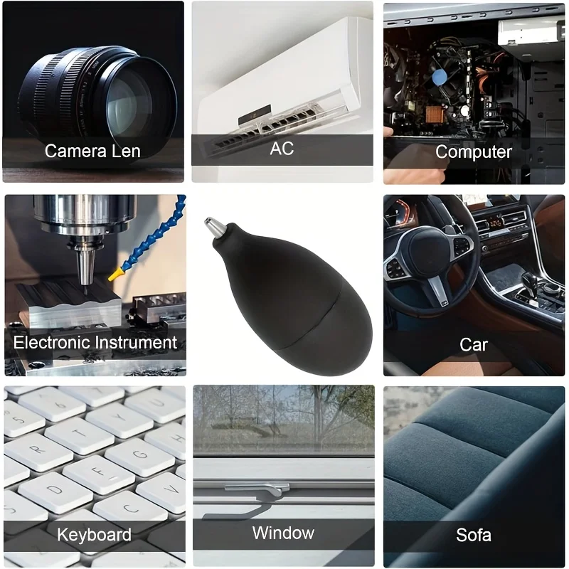 مجفف شعر مطاطي محمول مع فوهة بثق - أداة قوية لإزالة الغبار للهواتف ولوحات المفاتيح #1