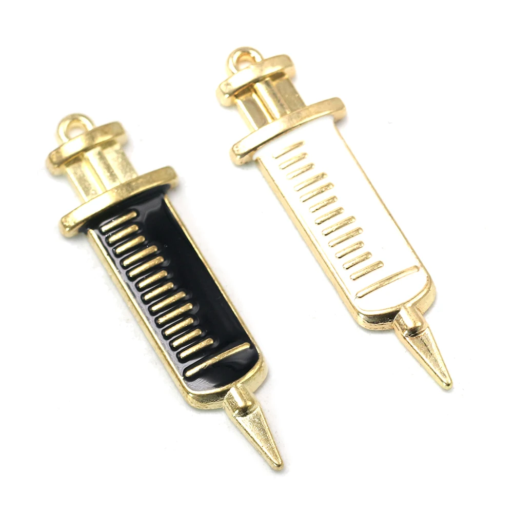 

10 Pcs Injection Charms Alloy Earrings Making Pendant Jewelry Necklace Fashion Pendants Accessories Metal DIY Charm Set