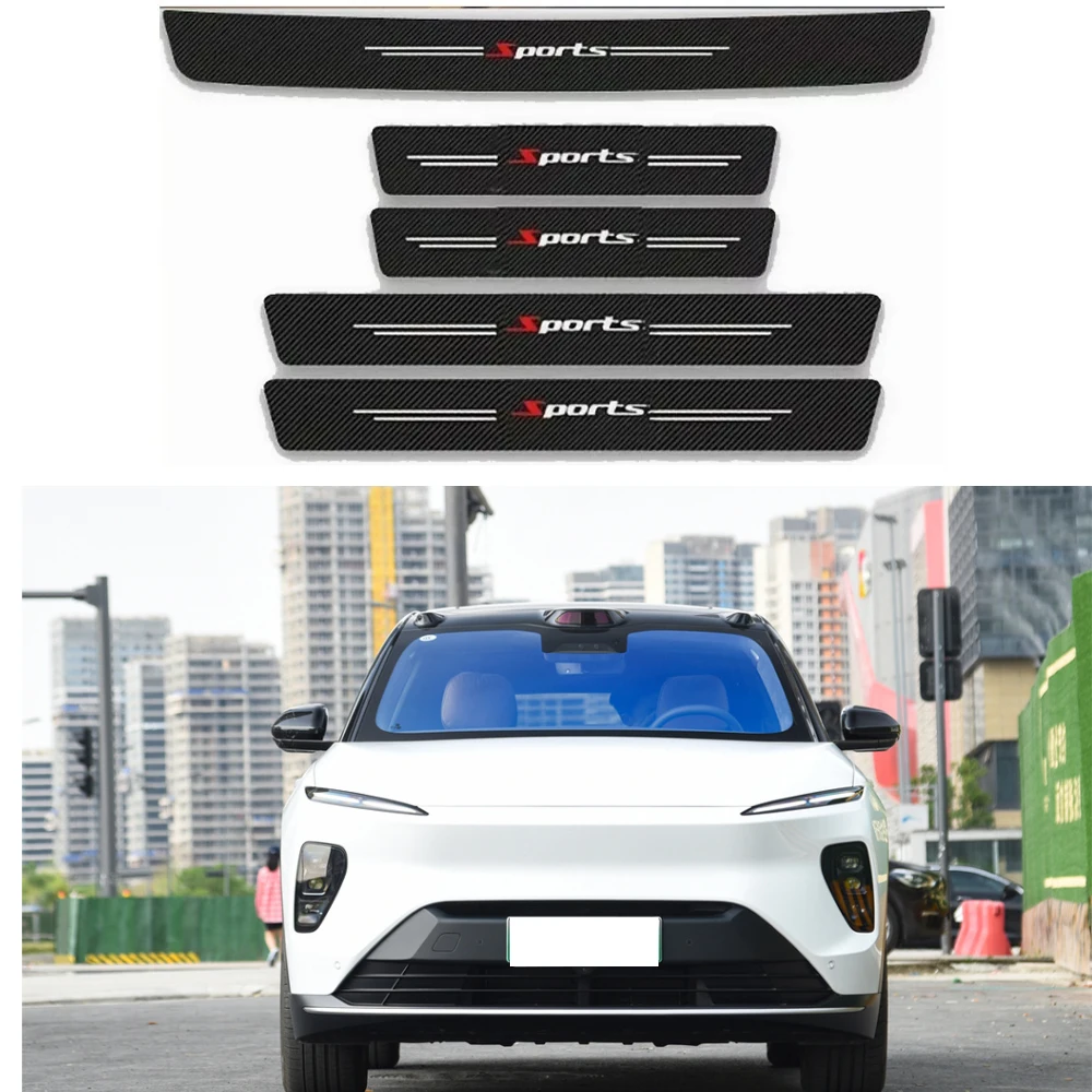 

For NIO ES8 2020 2021 2024 Bumper Car Protector Scuff Plate Guards Door Sill Threshold Pedal Cover Trim Accessories 2023