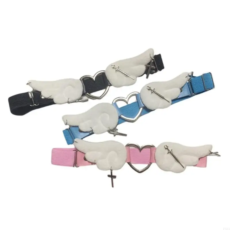 P88A Gothic Đùi Nhẫn Cánh Thiên Thần Đáng Yêu Chân Nhẫn Trái Tim Đùi Dây Chuyền Trang Sức Trang Trí