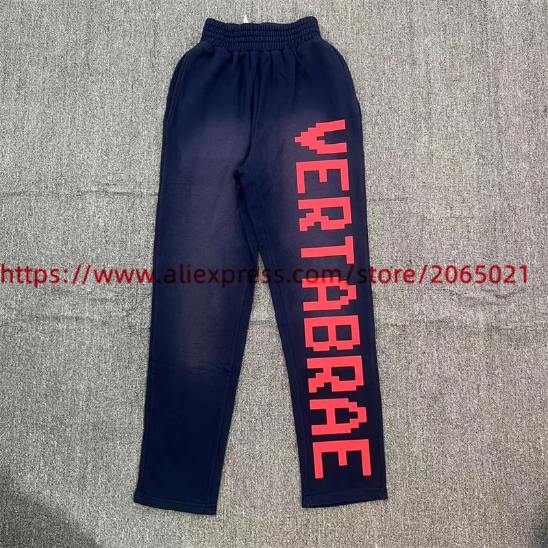 Tie-dyed  Vertabrae Sweatpants Men Women Casual Pants Jogger Sweat Pants Terry Trousers