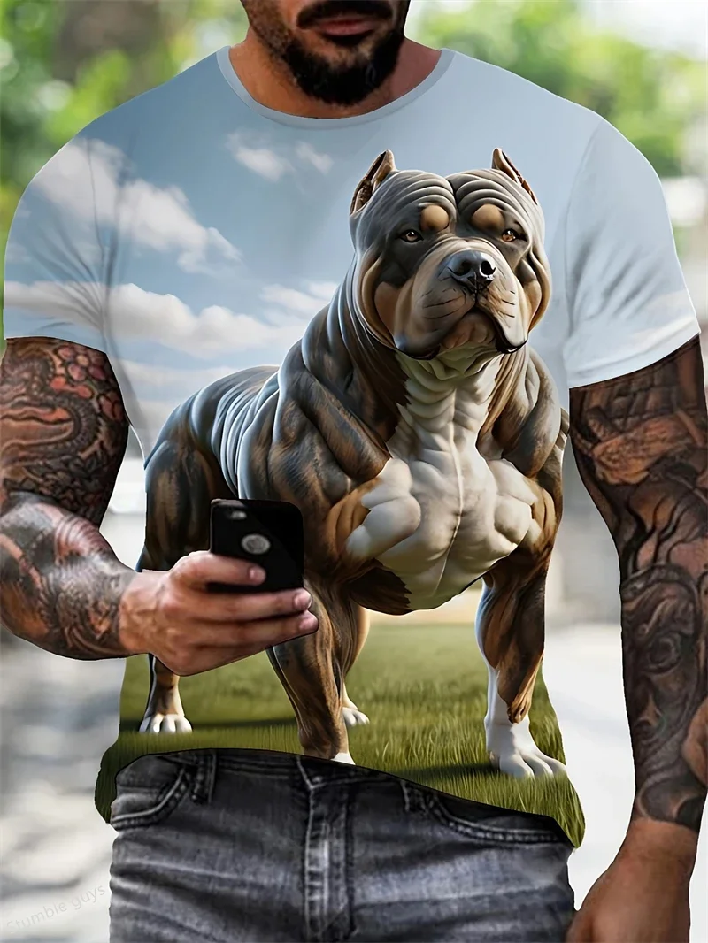 Men's Oversized Casual Street Tee Summer Anime Pattern Loose Short Sleeve Breathable Lightweight Large Size Jersey