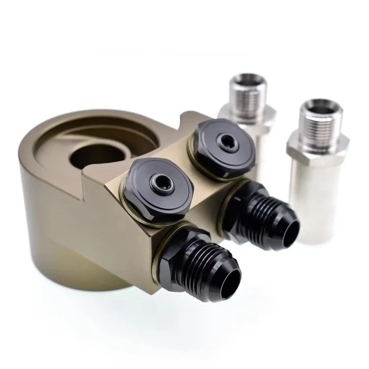 

Алюминиевый адаптер масляного фильтра заготовки для Subra GT86 BRZ Honda Civic, сэндвич-панели масляного радиатора с термостатом