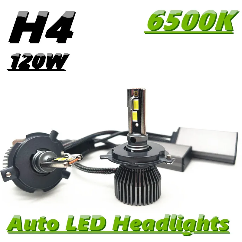 

Car Headlight H4 LED Canbus High Beam Low Beam Light Bulb LED Bulb 120W Auto Headlamp Fog Light Lamp 6500K 12V/24V 12000LM