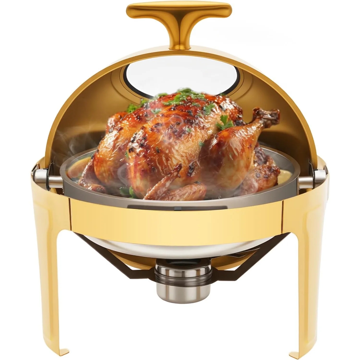 

Chafing Dishes for Buffet,6.34 QT Round Stainless Steel Chafing Dish Set,Chafers and Buffet Warmers Sets for Parties
