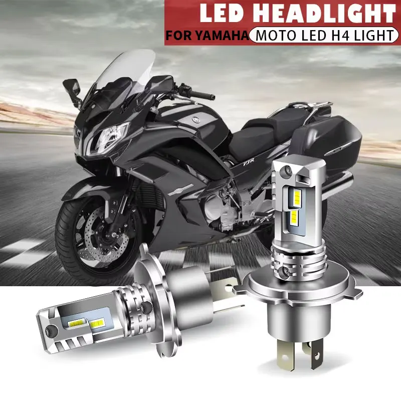 

Motorcycle Headlight 12000LM 60W H4 CSP LED Bulbs Headlight Fanless Wireless Mini Size Design For YAMAHA FJR1300AE 2005-2009