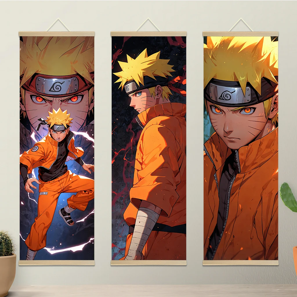 NarAAUzumaki NarAAWall Art Picture, Scroll Canvas Wall Face Painting, Home Decor, Anime Poster, Wall Art Room Decoration