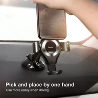 Gravity Car Phone Holder for iPhone 16 Samsung Suction Cup Mobile Stand Iphone stand holder Kawaii popsocket Ring phone holder