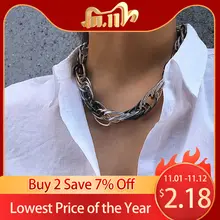 Steampunk Chunky Chain Choker Necklace #2