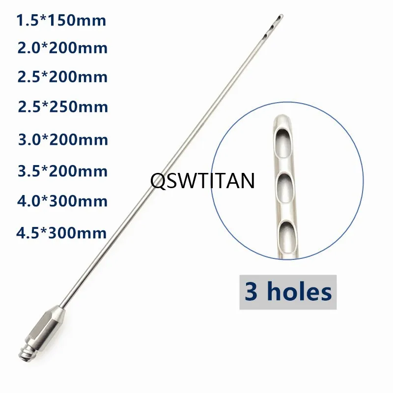 1Pcs 3หลุมมาตรฐานไขมันการรวบรวมCannulaสำหรับStem CellsไขมันCannula Removalเครื่องมือ