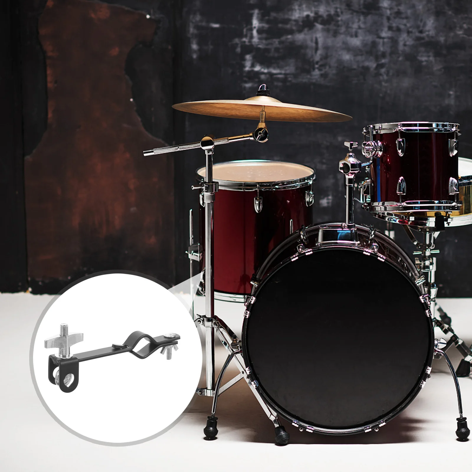 

Cowbell Bracket Clamp Metal Drum Mount Clip Adjustable Percussion Holder For Drum Set Cowbell Mounting Hardware