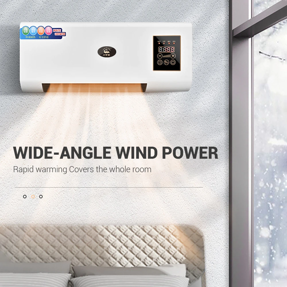 1800 واط الاستخدام المزدوج سخان كهربائي الحائط غرفة الحمام الفضاء التدفئة مروحة الشتاء المنزل الدافئة مكيف الهواء سخان مروحة