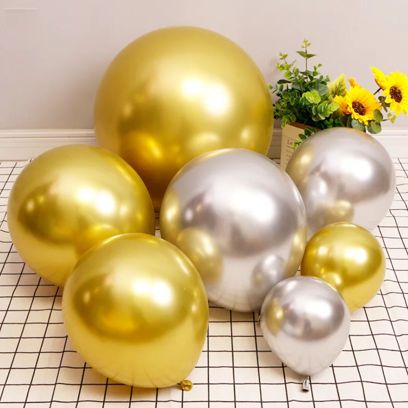 

5/10/12" Metal Balloons Wedding Decoration Happy Birthday Party Wholesale Globos Latex Balloon Baby Shower Valentine's Day Gift