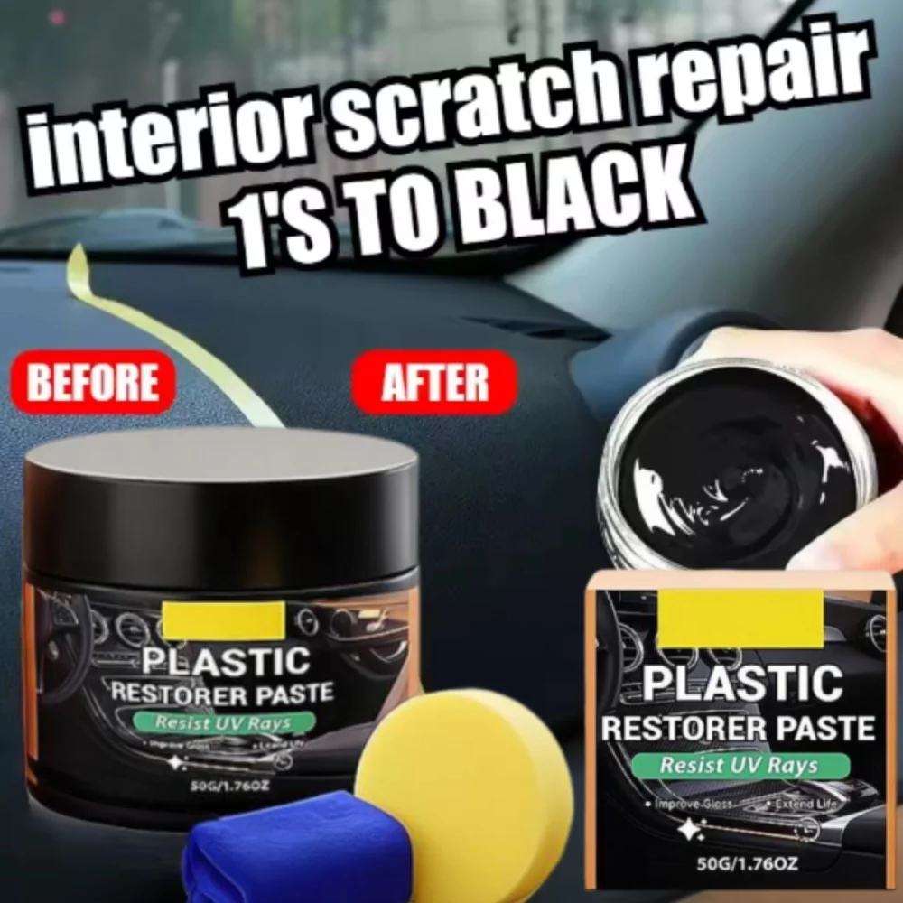 Multi-use Car Interior Cleaner, Plastic Renew Restore Liquid, Leather Repair Tool for Daily Scratch Removal