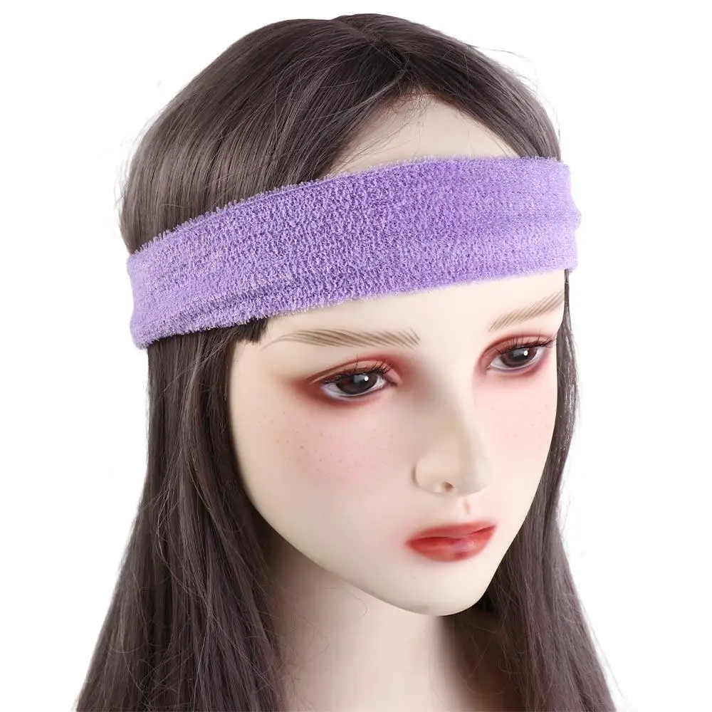 Comfortable Soft Strong Elastic Accessory Pure Color Sport Gym Headband Yoga Hairband Stretch Head Bands Sweatband