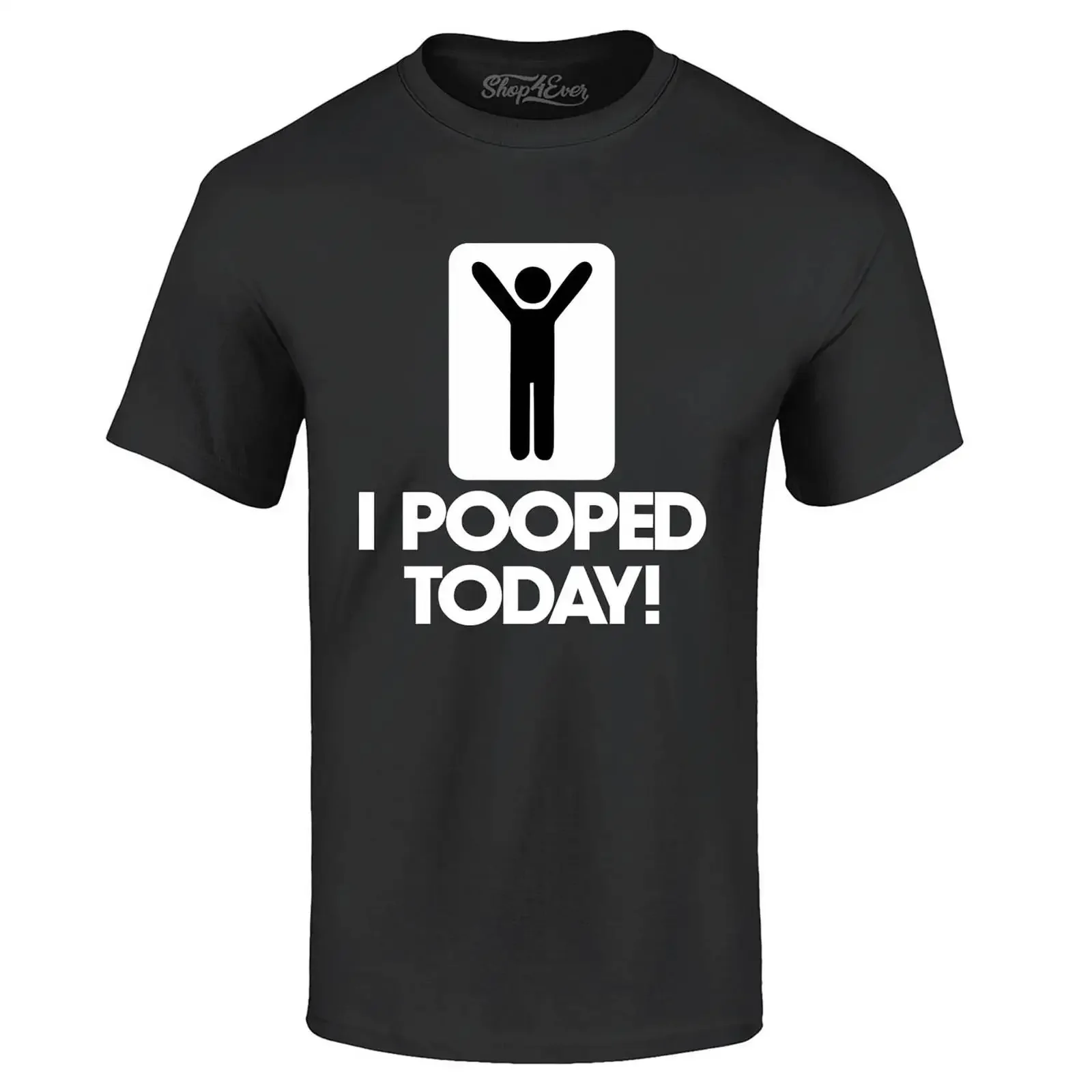 I Pooped Today Funny T Shirt vintage Washed graphic Slightly Stylish homme Breathable Soft Versatile streetwear