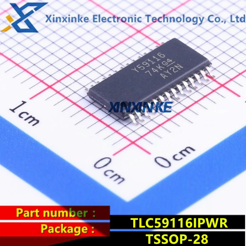 TLC59116IPWR Y59116 TSSOP-28 LED Lighting Drivers 16Ch Fm I2C Bus Cons Crnt LED Sink Drvr Driver ICs Brand New Original